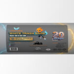 Voltura White Trash Bag Roll size 50 cm X 55 cm 20 Bags